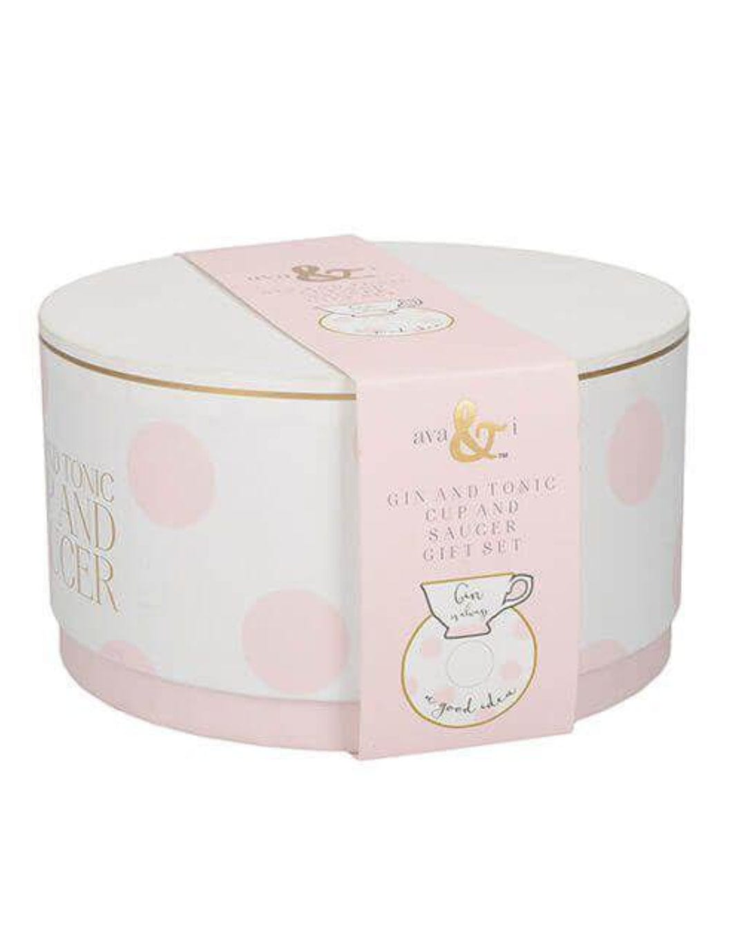 Ava & I Tea Cup Saucer Gin and Tonic Set Tableware 5050993309760