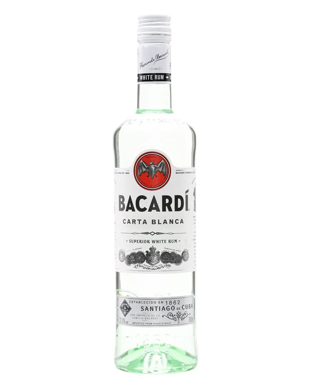 Bacardi Carta Blanca Rum, 1 L Rum 5010677012270