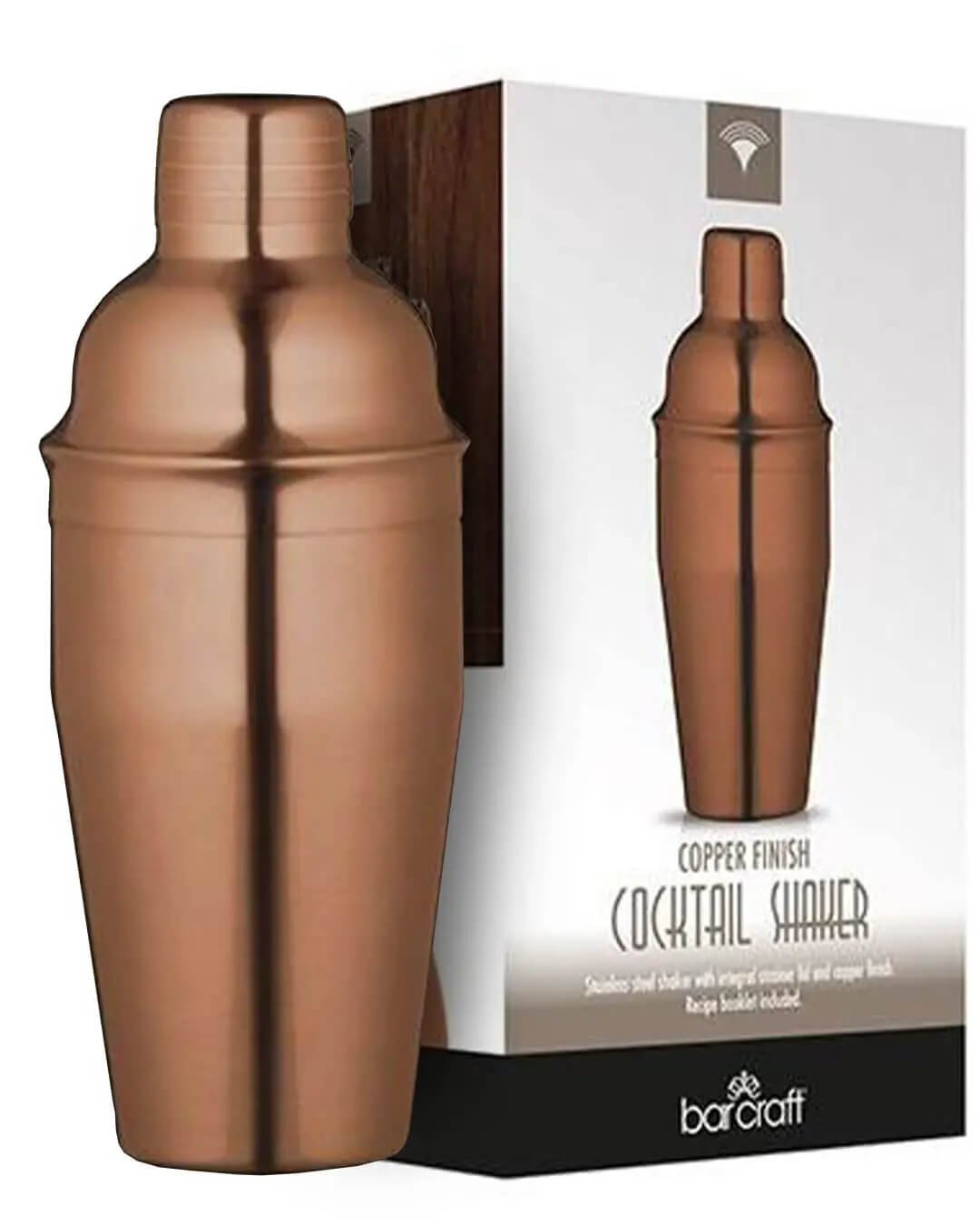BarCraft Art Copper Finish 500 ml Cocktail Shaker Barware 5028250583635