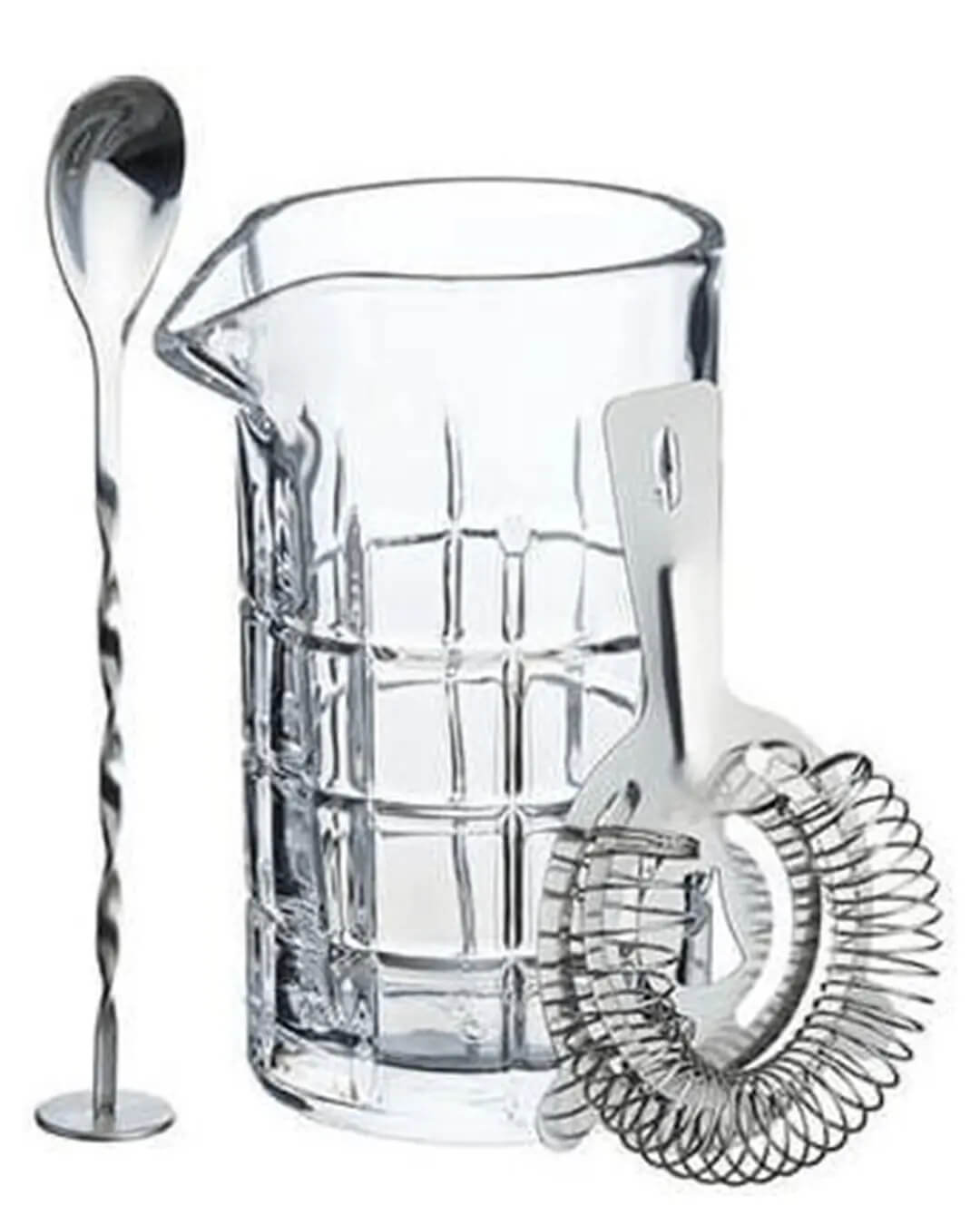 BarCraft Cocktail Mixing Glass And Strainer Set Barware 5028250742810