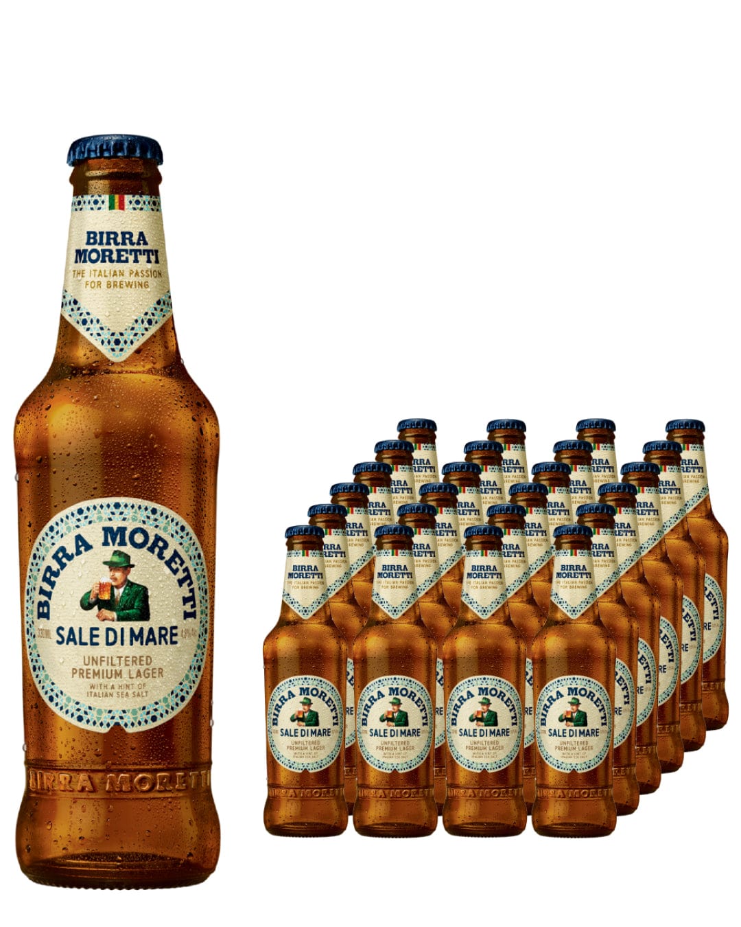 Birra Moretti Sale Di Mare Premium Lager Beer Multipack, 24 330 ml Beer