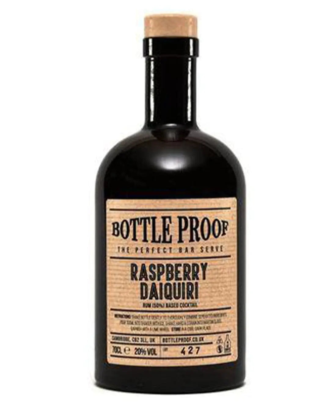 Bottleproof Cocktails Raspberry Daiquiri, 70 cl Ready Made Cocktails