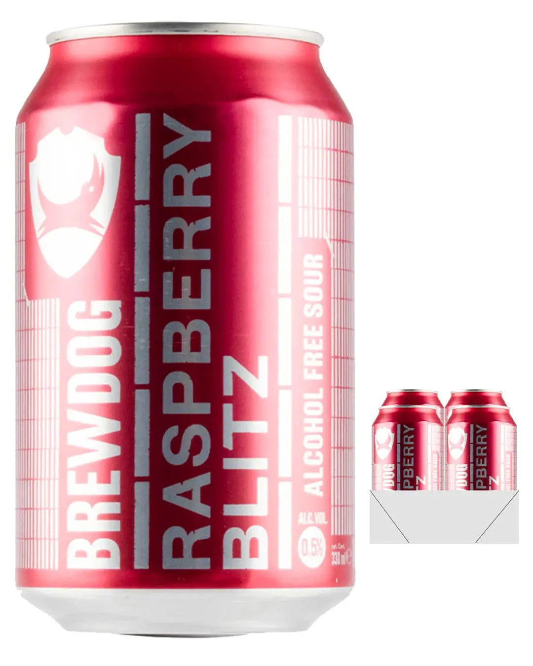 BrewDog Raspberry Blitz Can Multipack, 4 x 330 ml Beer