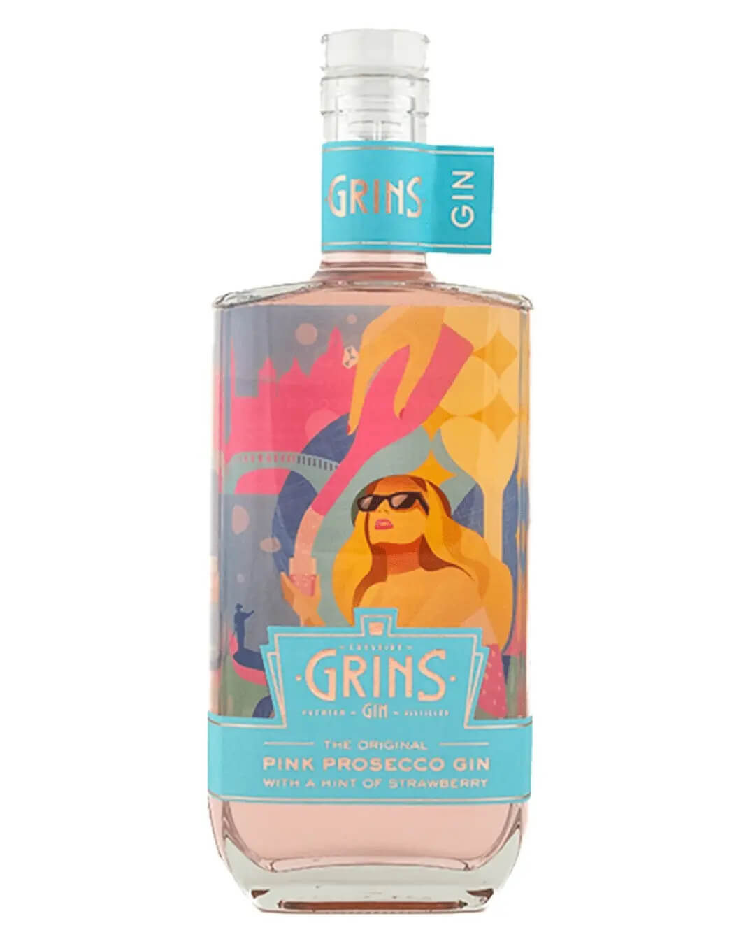 Cheshire Grins Pink Prosecco Gin, 70 cl Gin 716053558107