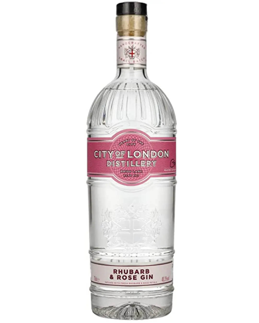 City Of London Rhubarb and Rose Gin, 70 cl Gin