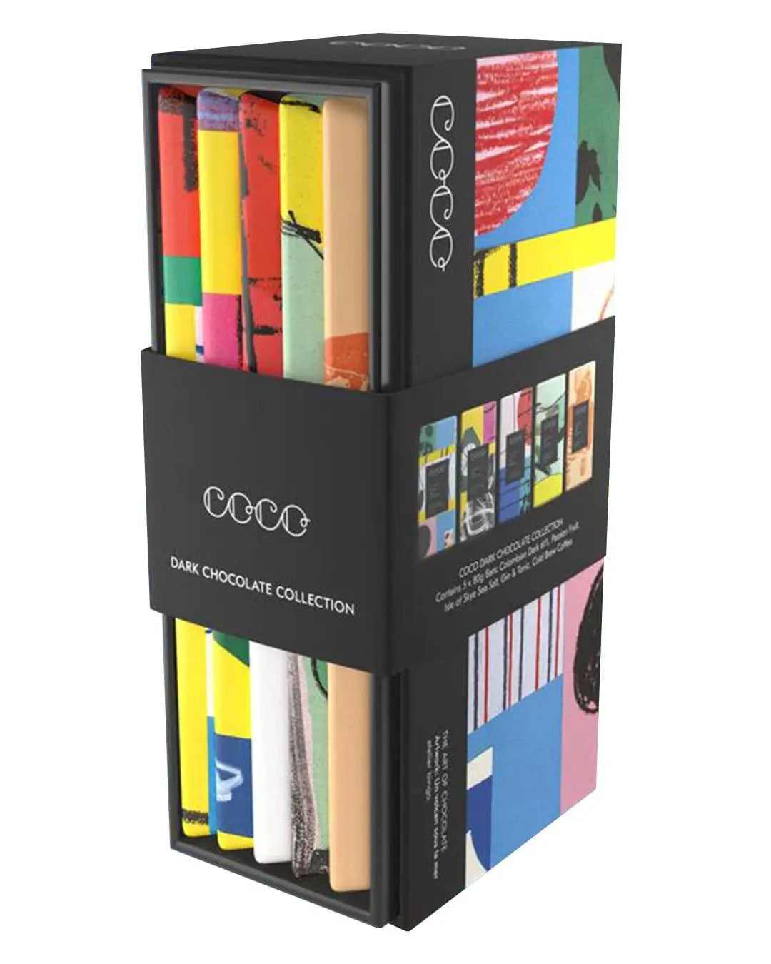 COCO Five Bar Dark Collection Chocolate, 5 x 80 g Chocolate
