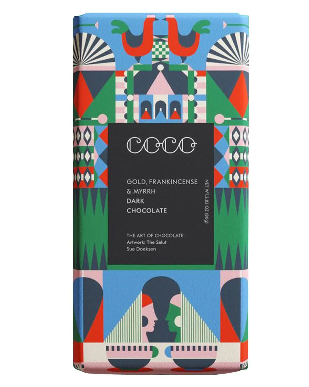 COCO Gold, Frankincense & Myrrh Chocolate Bar, 80 g Chocolate