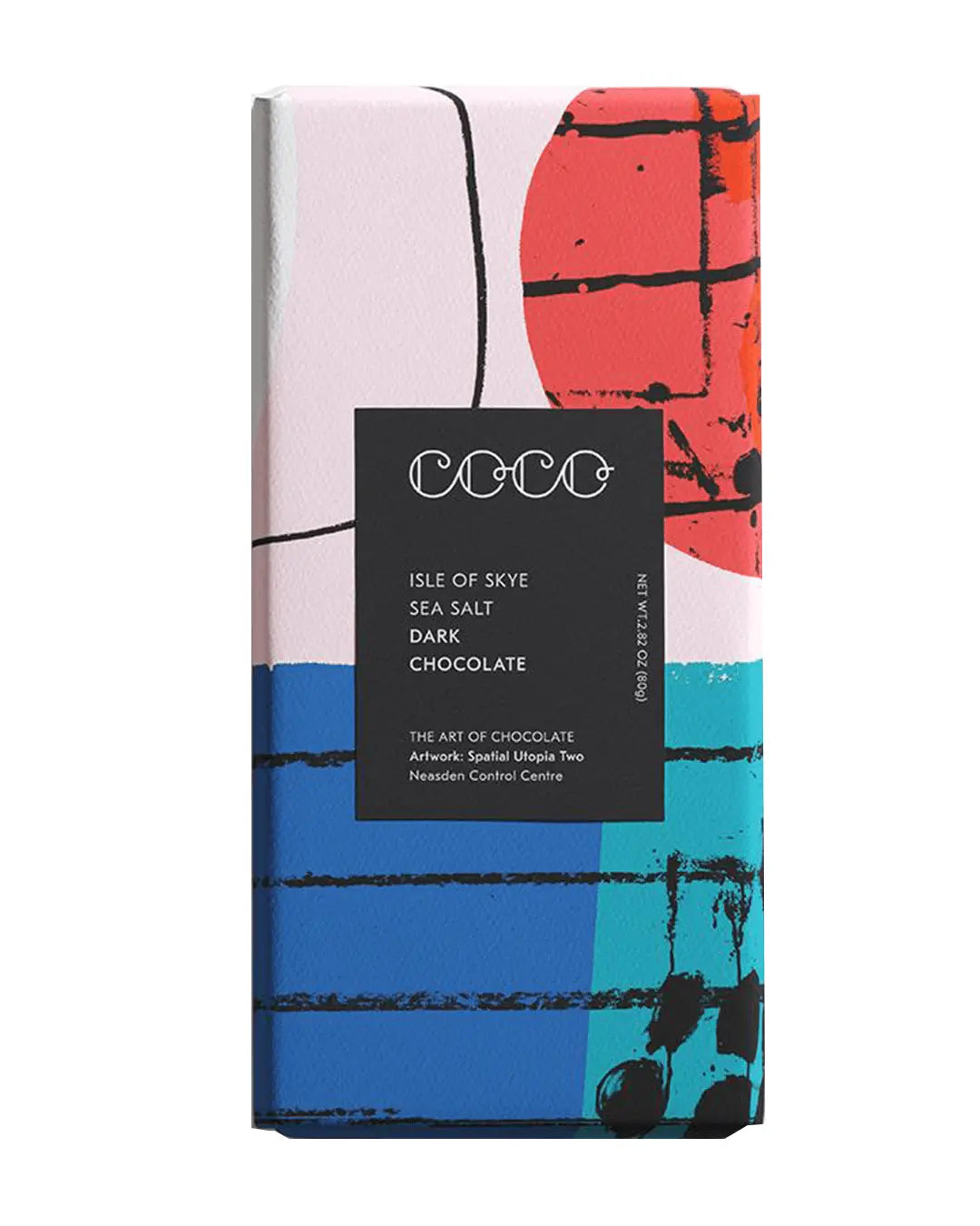 COCO Isle of Skye Sea Salt Dark Chocolate Bar, 80 g Chocolate 5060149468333