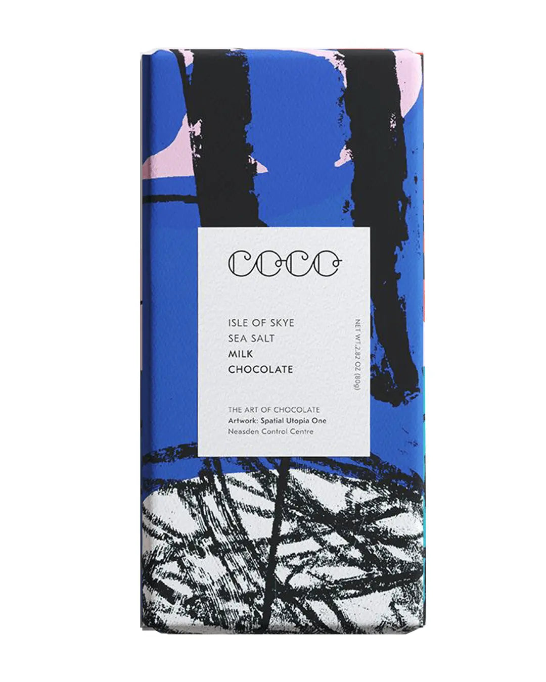 COCO Isle of Skye Sea Salt Milk Chocolate Bar, 80 g Chocolate