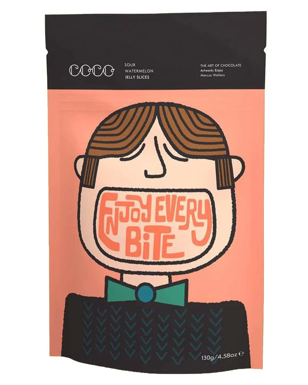 COCO Sour Watermelon Jelly Slices, 130 g Snacks