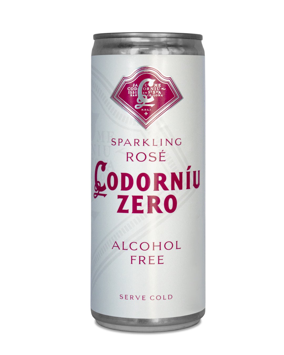 Codorniu Zero Alcohol Free Sparkling Rose Wine, 250 ml Champagne & Sparkling