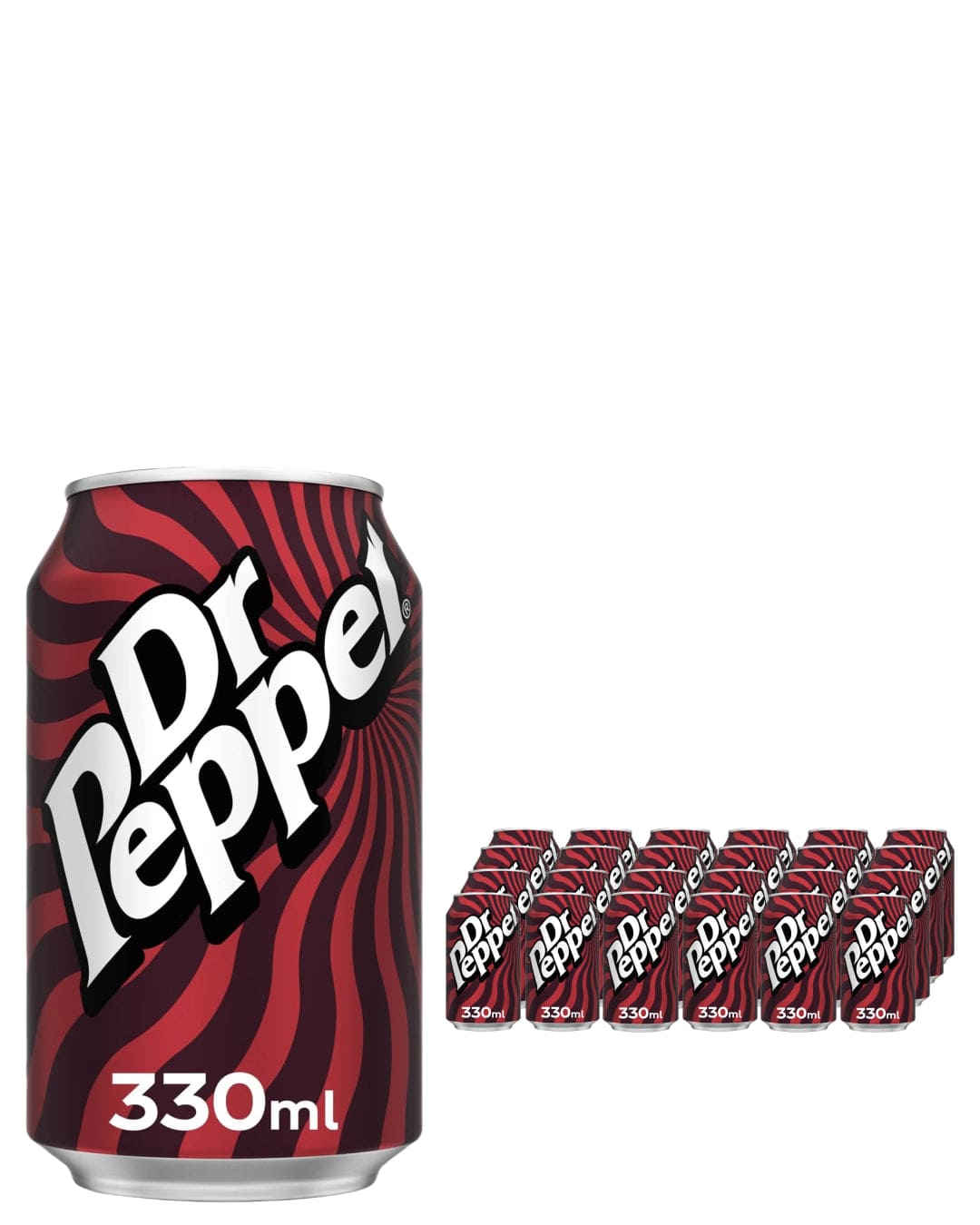 Dr Pepper Soft Drink Can Multipack, 24 x 330 ml Soft Drinks & Mixers