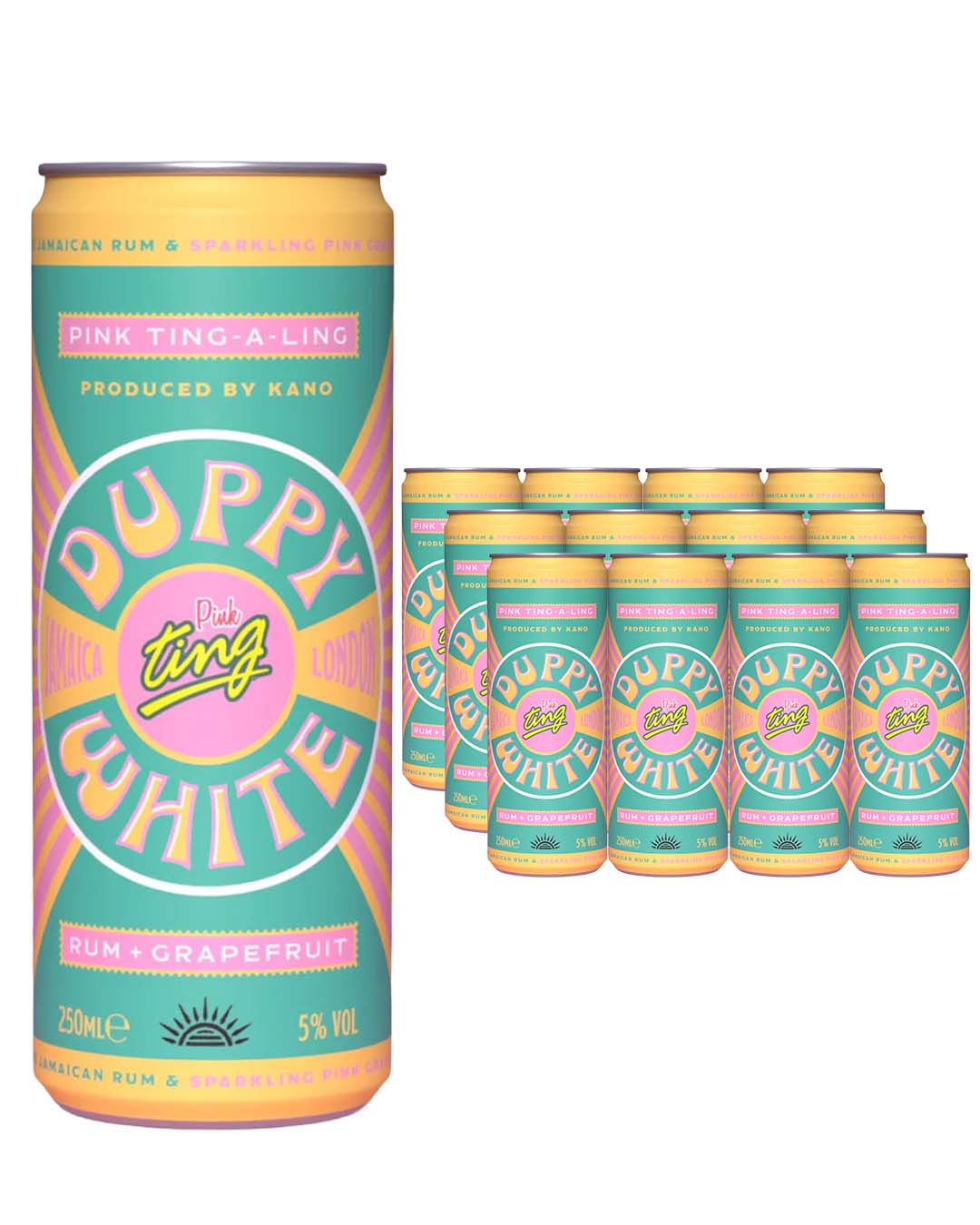 Duppy Share Pink Ting-A-Ling Multipack, 12 x 250 ml Ready To Drink