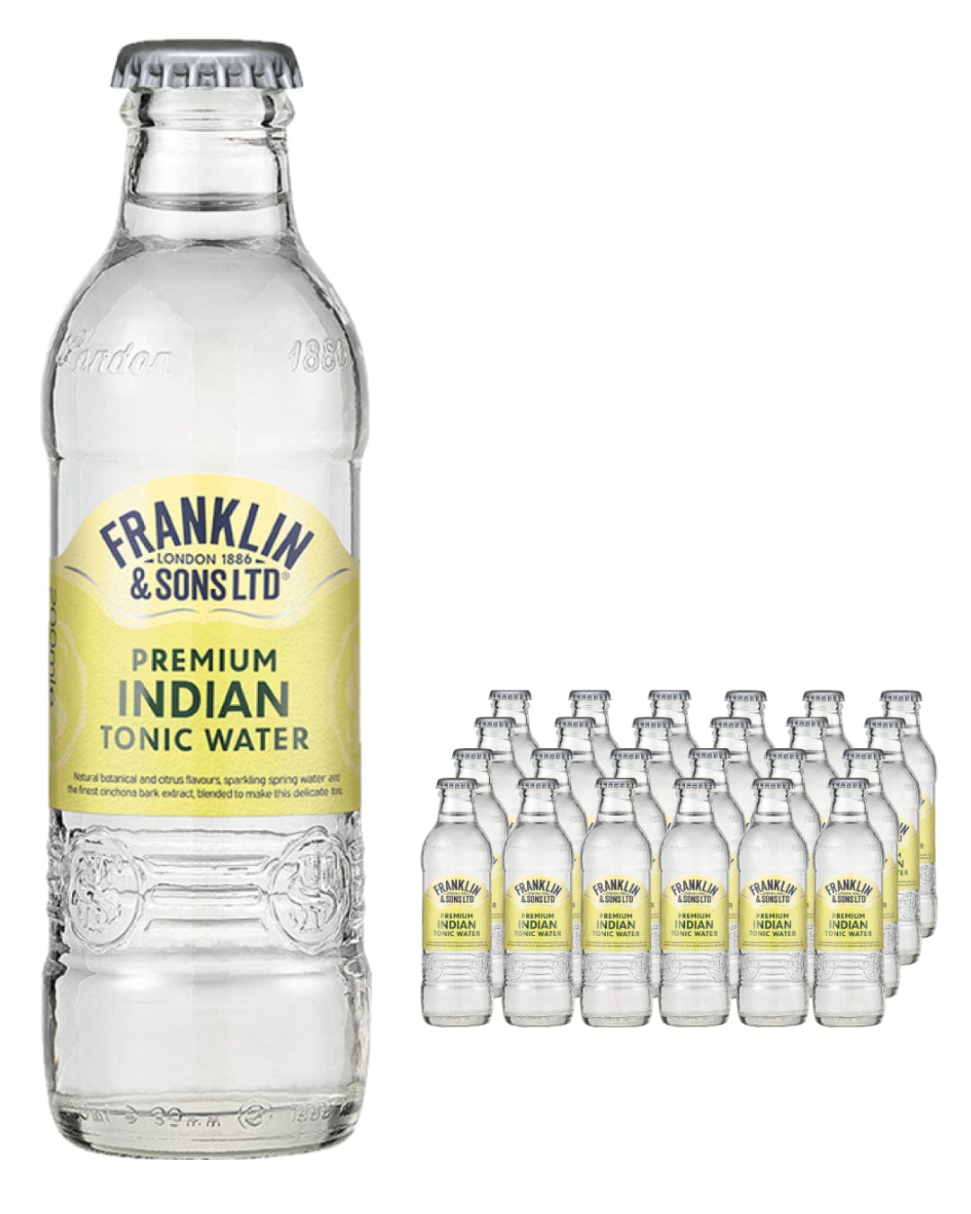 Franklin & Sons Indian Tonic Water Multipack, 24 x 200 ml Tonics