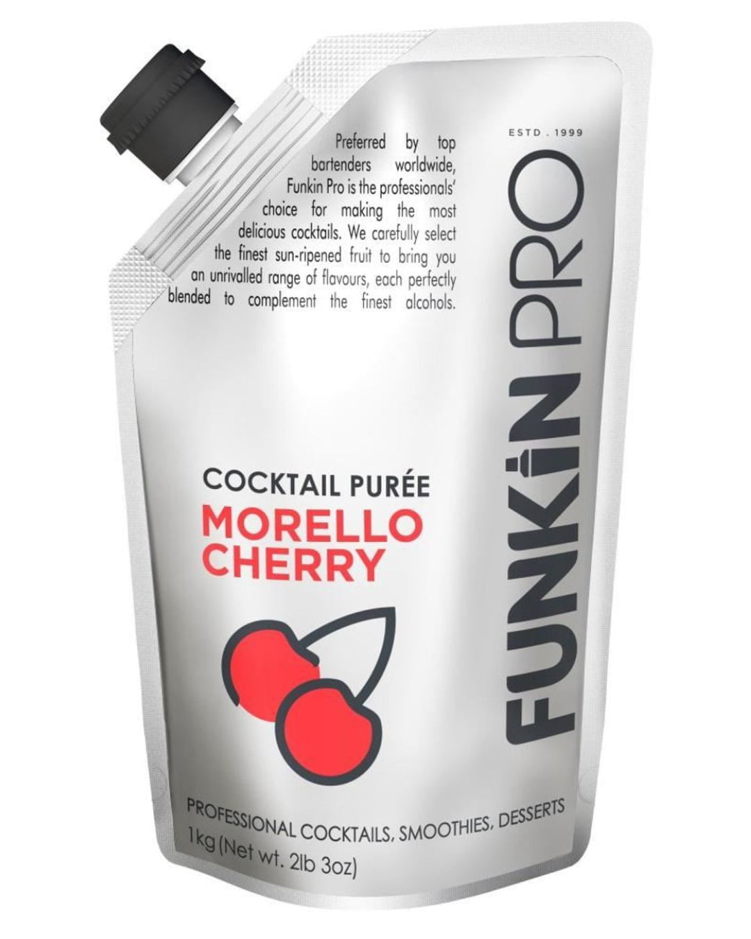 Funkin Morello Cherry Puree, 1 KG Cocktail Essentials