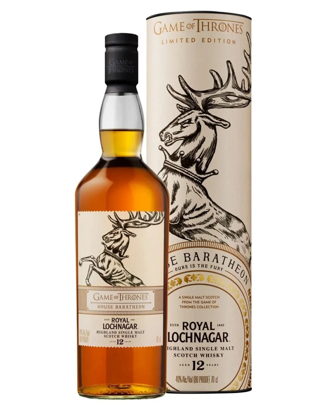 Game of Thrones House Baratheon - Royal Lochnagar 12 Year Old Malt Whisky, 70 cl Whisky 5000267173818