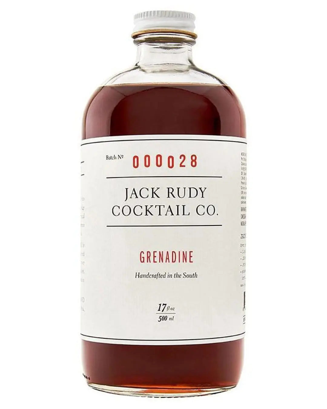 Jack Rudy Small Batch Grenadine, 50 cl Cocktail Essentials 859975003017