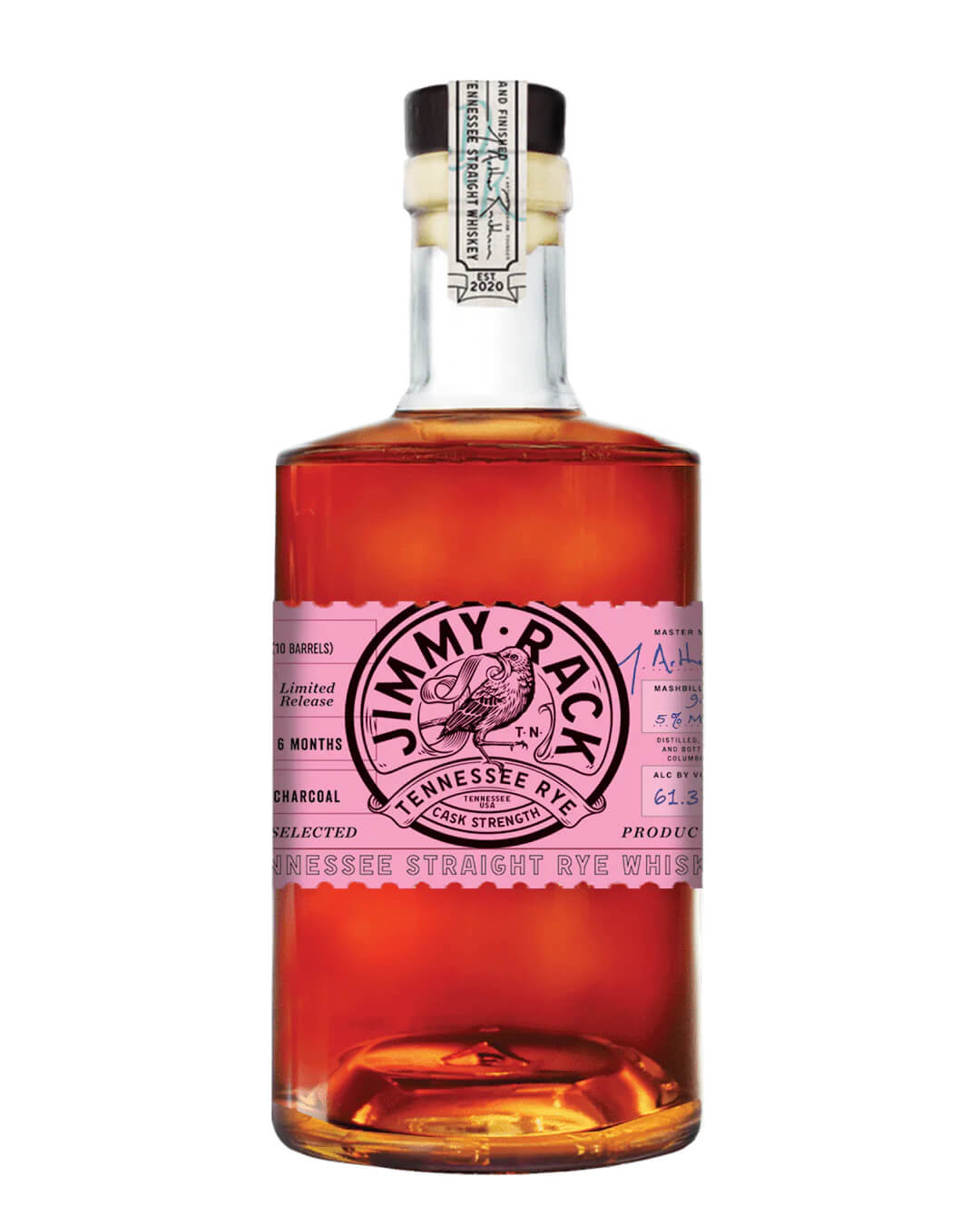 Jimmy Rack Straight Cask Strength Rye Whiskey, 70 cl Whisky