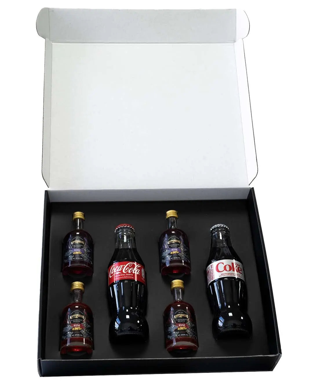 Kopparberg 4 Rum Miniature. 5 cl & Coca Cola Gift Box Spirit Miniatures