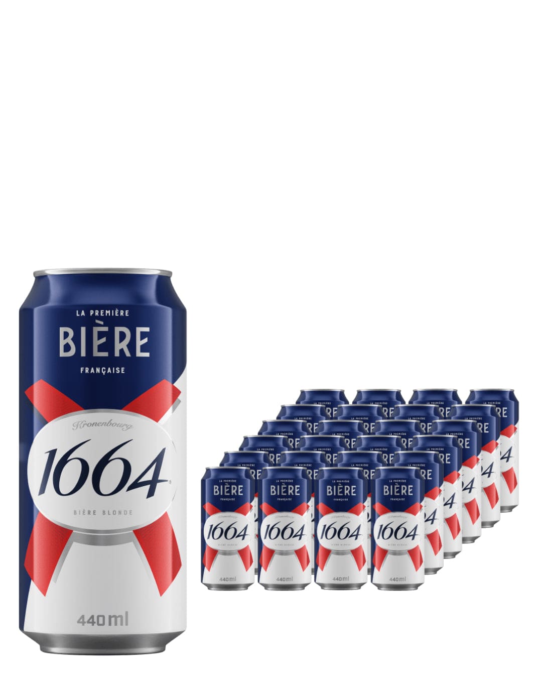 Kronenbourg 1664 Lager Beer Cans Multipack, 24 x 440 ml Beer 5035766382409