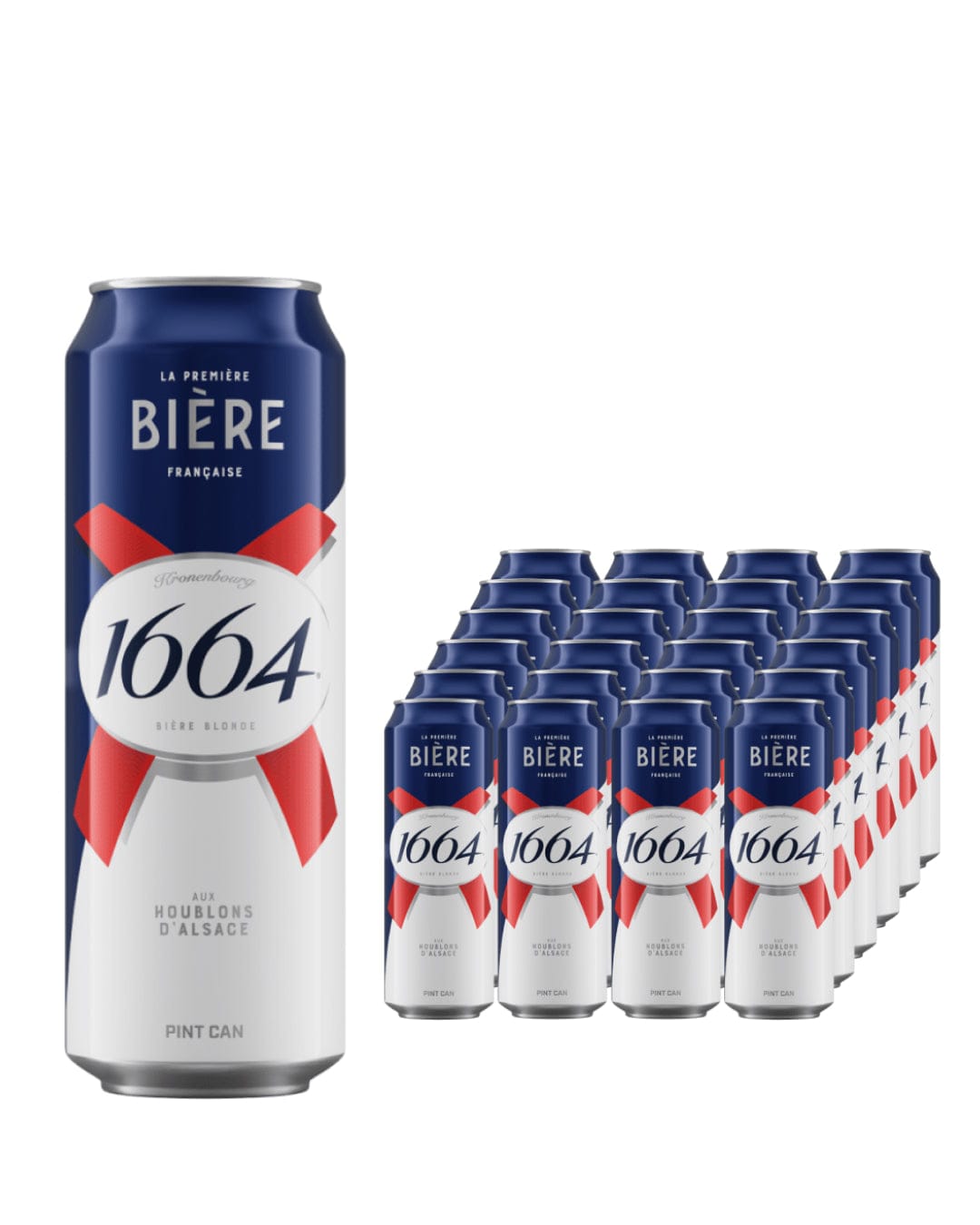 Kronenbourg 1664 Lager Beer Cans Multipack, 24 x 568 ml Beer