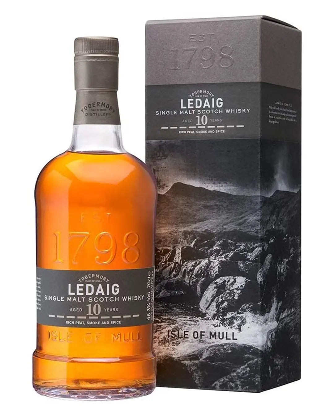Ledaig 10 Year Old Whisky Scotch Whisky, 70 cl Whisky