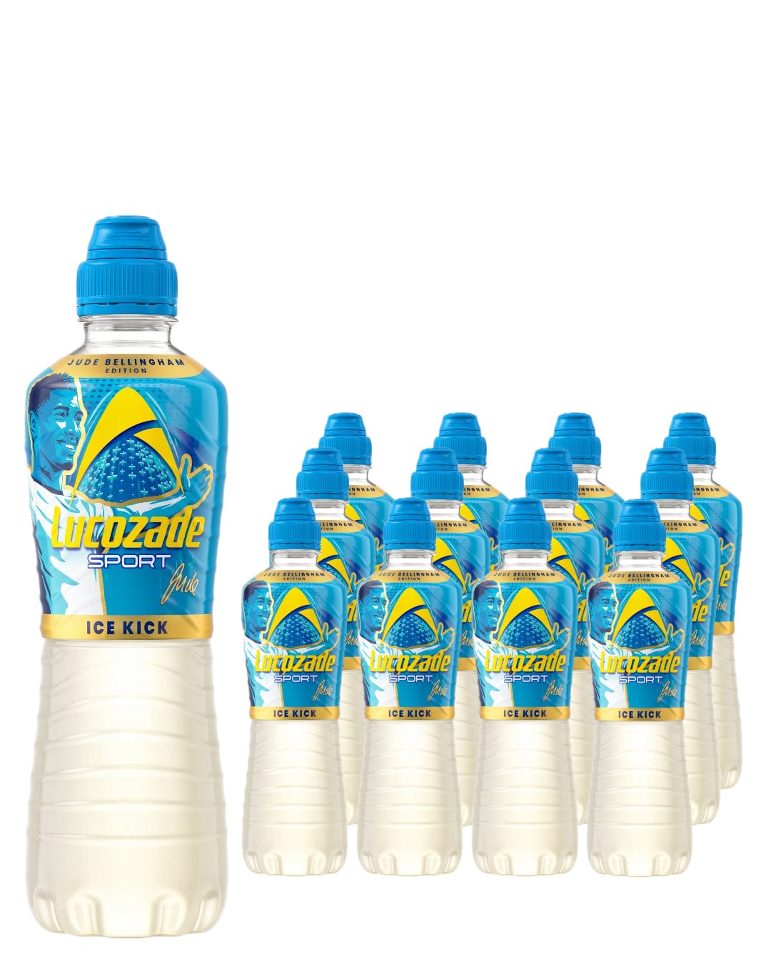 Lucozade Sport Ice Kick Jude Bellingham Energy Drink Multipack, 12 x 500 ml Soft Drinks & Mixers