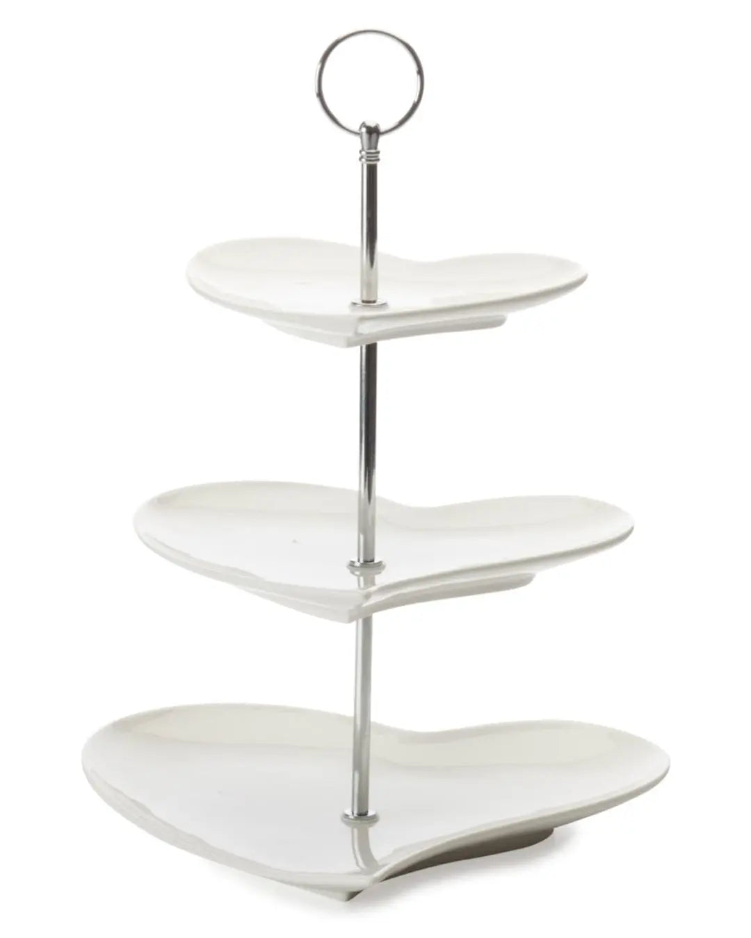 Maxwell & Williams - White Basics Heart 3 Tier Cake Stand Tableware