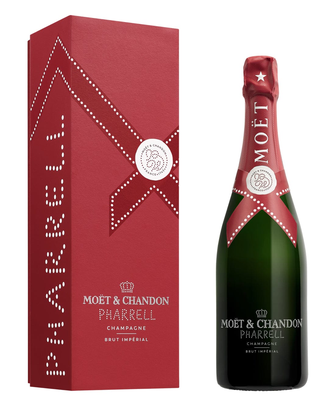 Moët & Chandon Imperial Pharrell Williams Red Limited Edition Champagne Gift Box, 75 cl Champagne & Sparkling