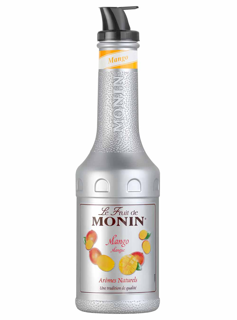 Monin Mango Fruit Mix Puree; 1 L Cocktail Essentials