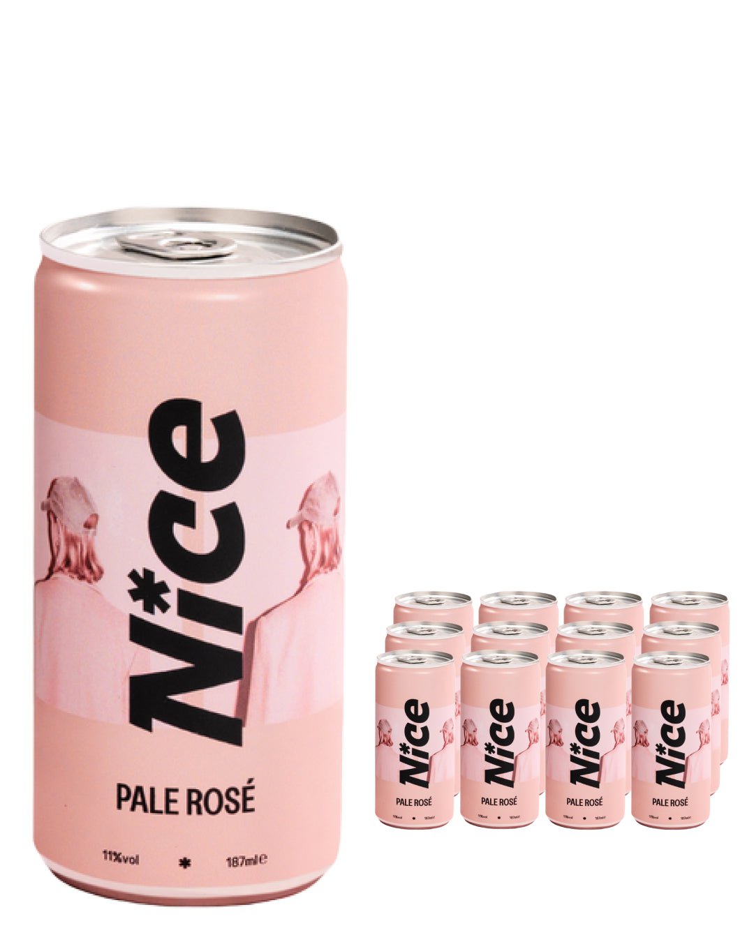 Nice Pale Rosé Can Multipack, 12 x 187 ml Rose Wine
