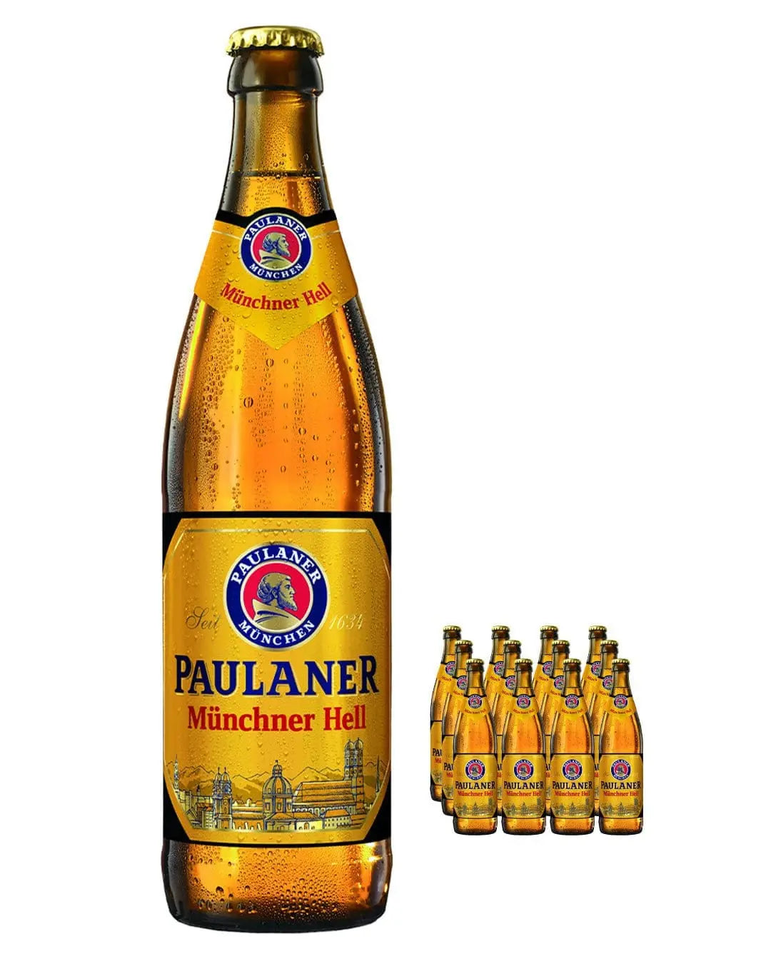 Paulaner Munchner Hell Lager Beer Multipack, 12 x 500 ml Beer