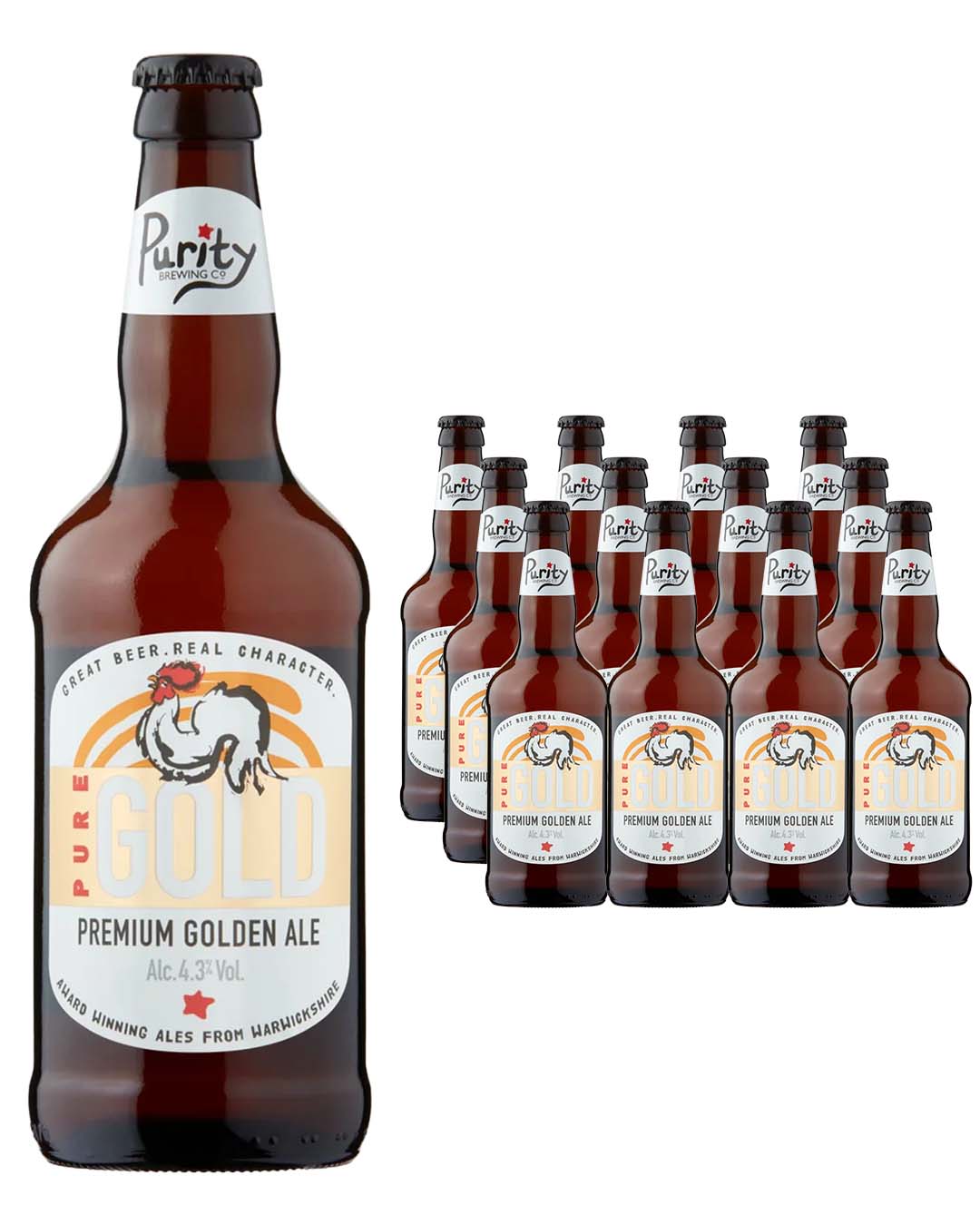 Purity Brewing Co. Pure Gold Golden Ale Multipack, 8 x 500 ml beer