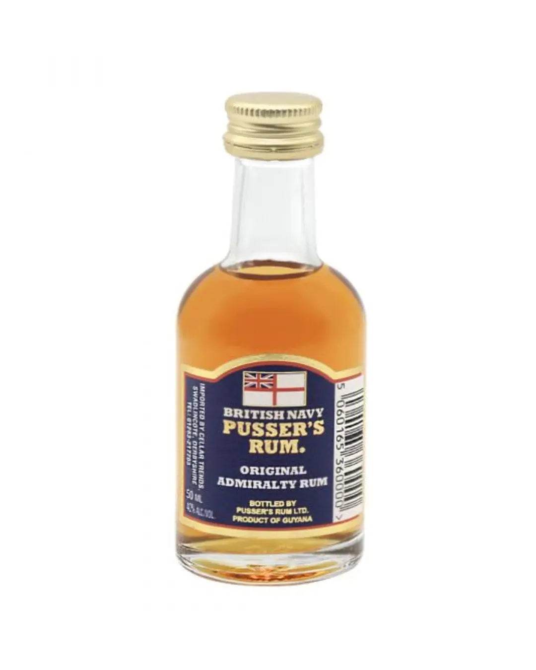 Pusser's Blue Label Rum Miniature, 5 cl Spirit Miniatures