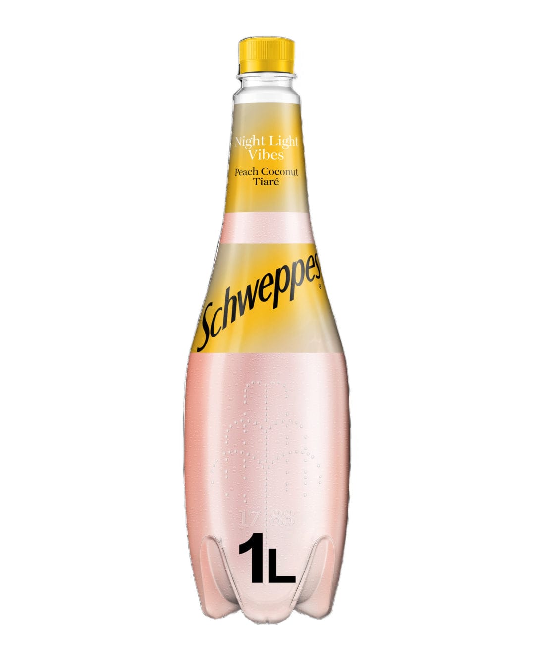 Schweppes Peach Coconut Tiare Soda, 1 L Soft Drinks & Mixers