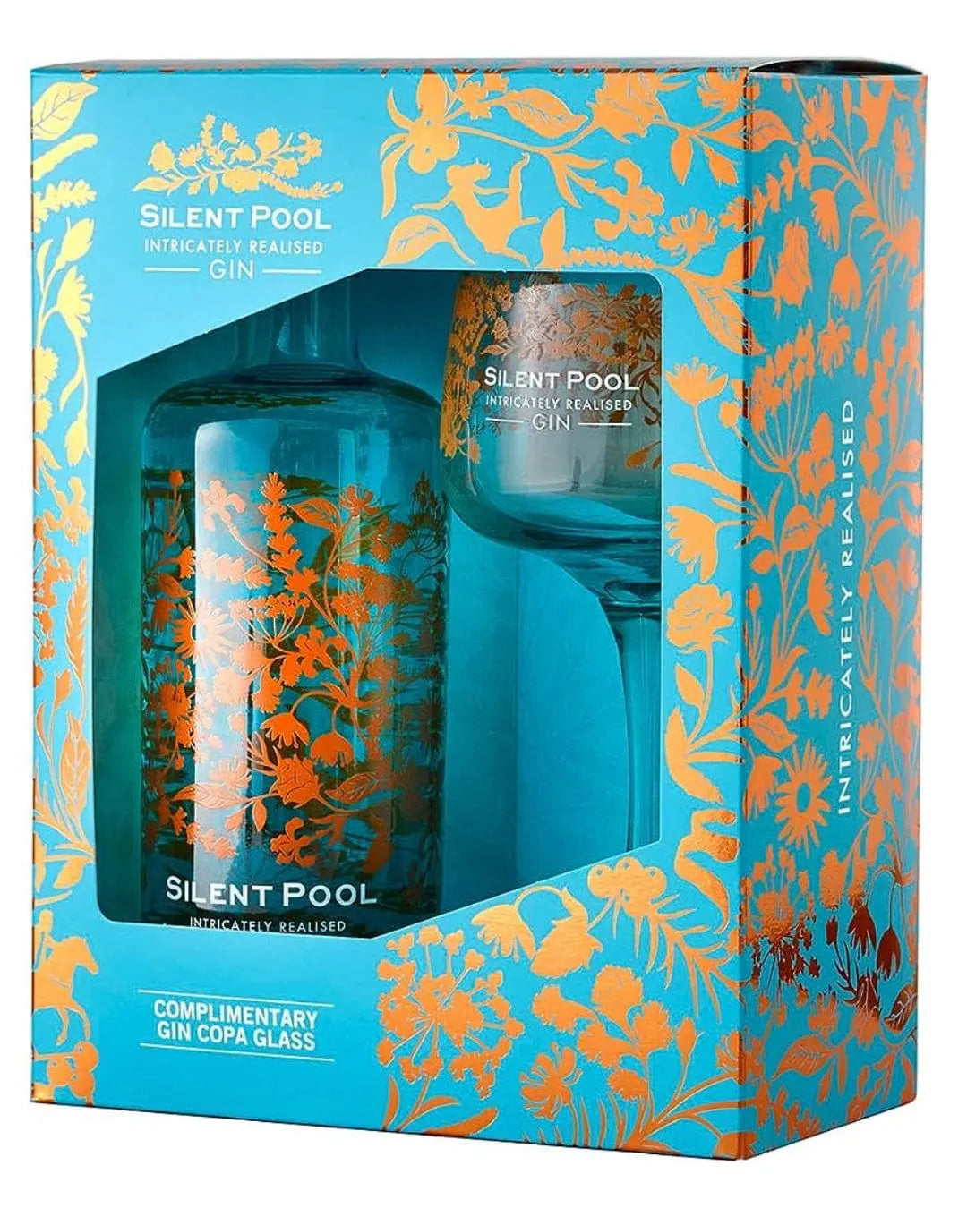 Silent Pool Gin Copa Glass Presentation Gin Gift Set, 50 cl Gin