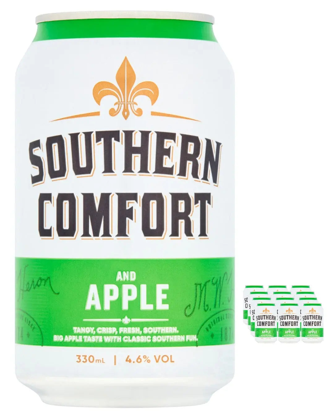 Southern Comfort Hard Apple Can Multipack, 12 x 330 ml Ready Made Cocktails
