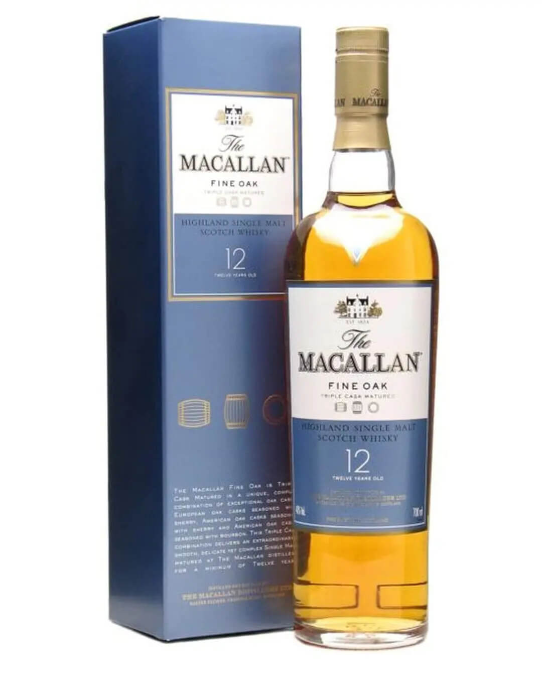 The Macallan 12 Year Old Fine Oak Whisky, 70 cl Whisky 5010314048907