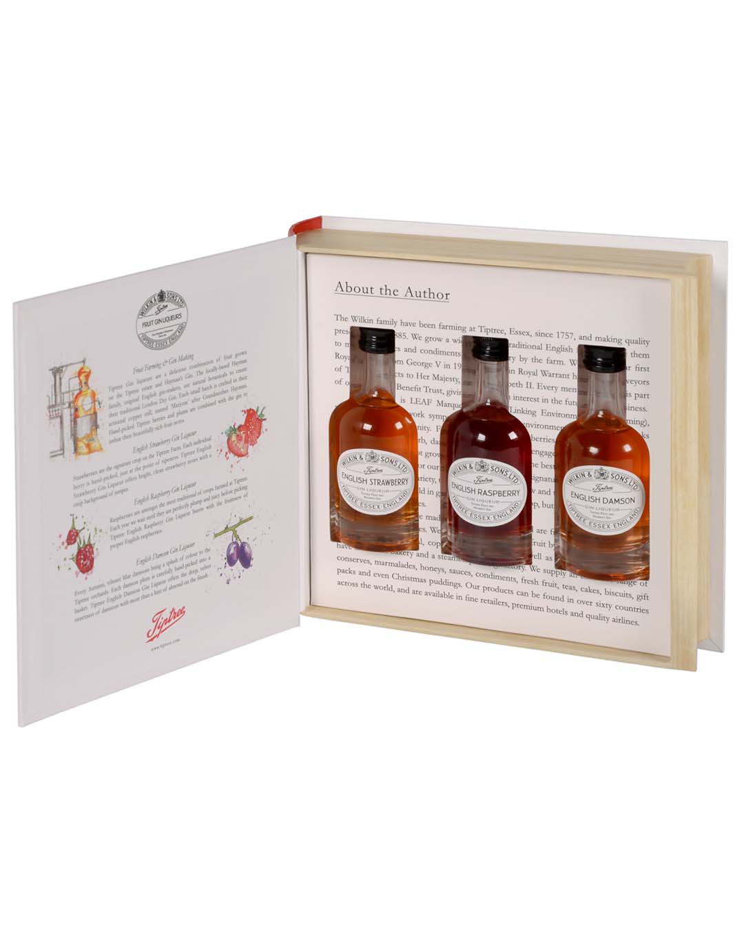 Tiptree Little Book of Fruit Gin Liqueurs, 3 x 5 cl Spirit Miniatures