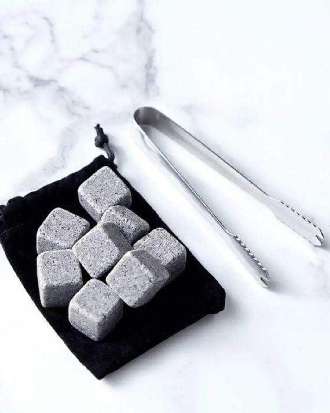 VonShef Set of 2 Whiskey Glasses & Stones Gift Set Tableware