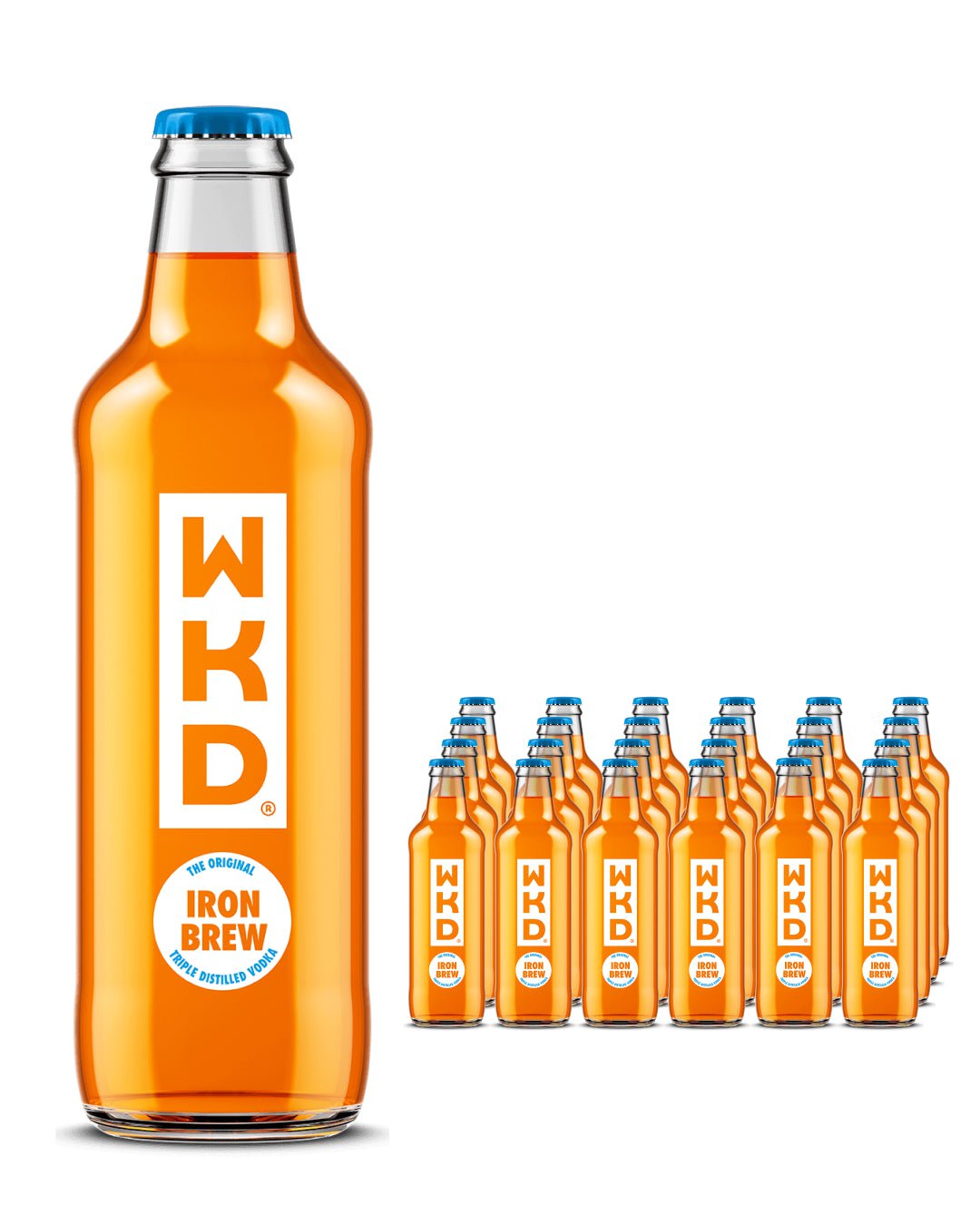 WKD Iron Brew Original Vodka Mix Multipack, 24 x 275 ml Ready Made Cocktails