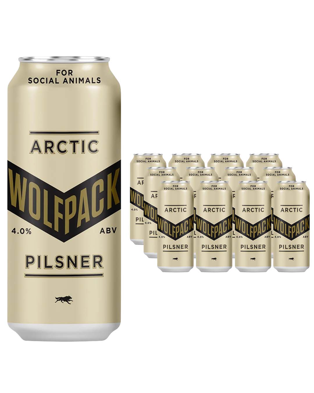 Wolfpack Arctic Pilsner Multipack, 12 x 440 ml Beer