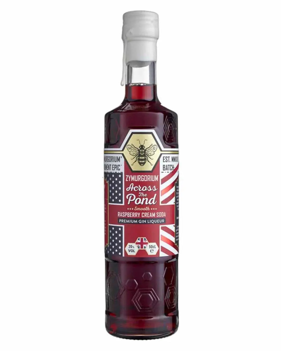 Zymurgorium Across the Pond Smooth Raspberry Cream Soda Gin Liqueur, 50 cl Gin
