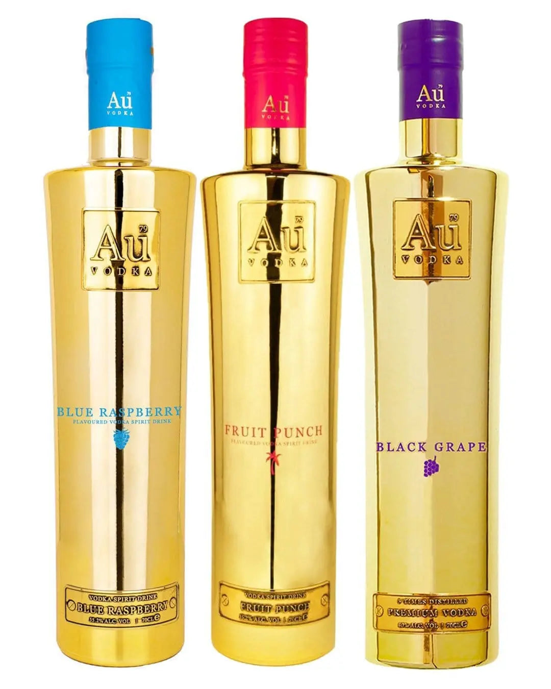 Au Vodka Exclusive Flavour Trio x 3, 70 cl Vodka