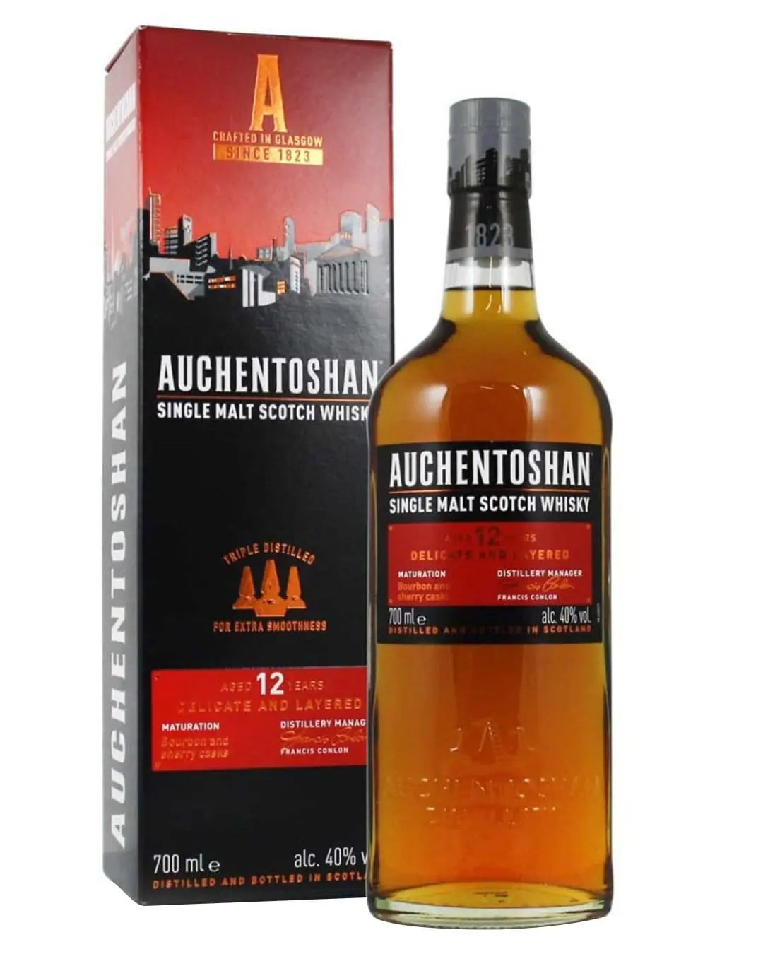 Auchentoshan 12 Year Old Malt Whisky, 70 cl Whisky 5010496001769