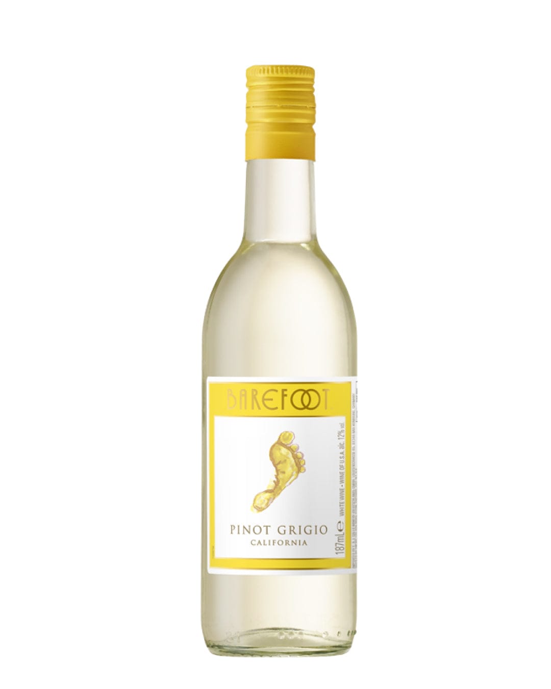 Barefoot Pinot Grigio Miniture, 187 ml Wine Miniatures