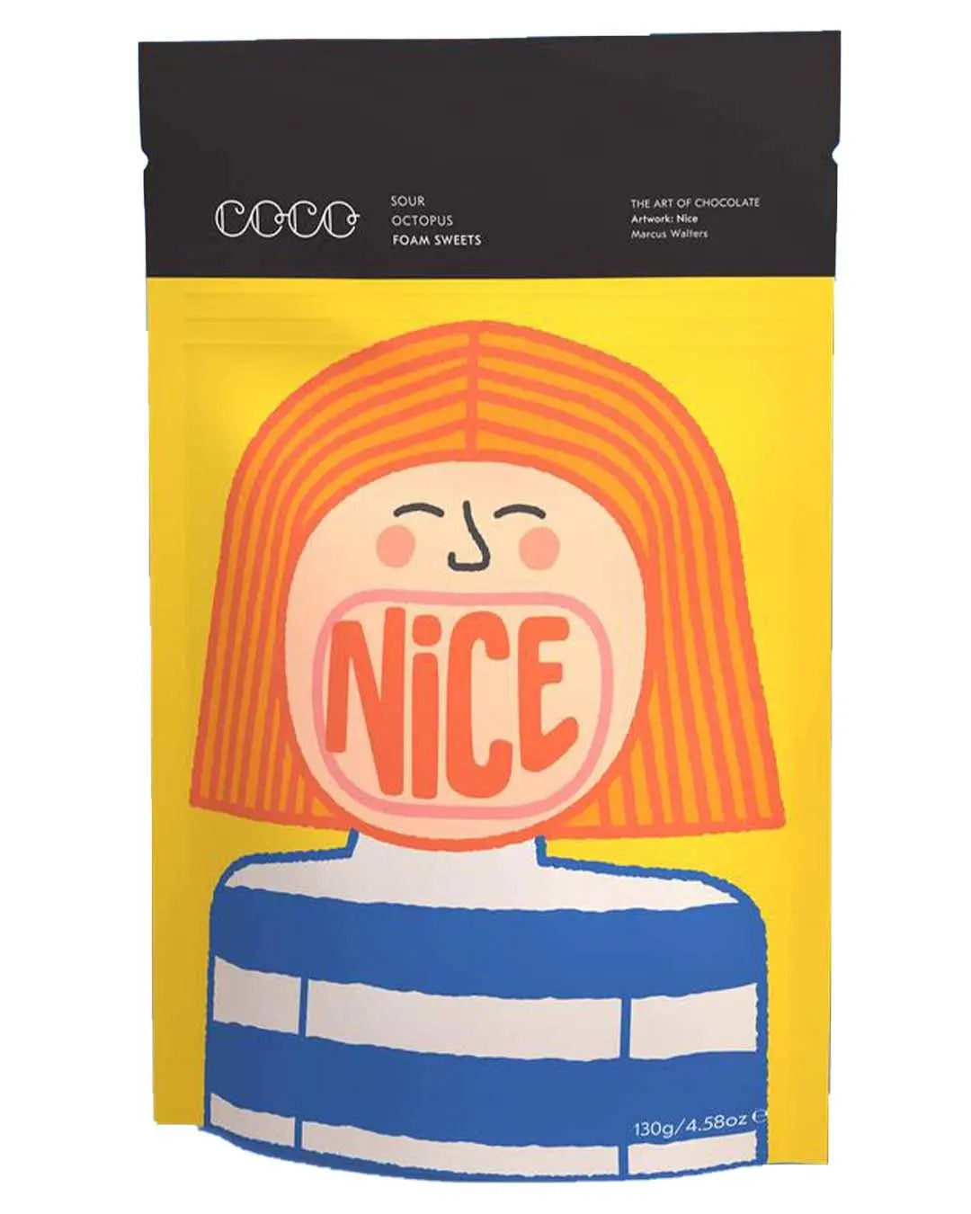 COCO Sour Octopus Foam Sweets, 130 g Chocolate