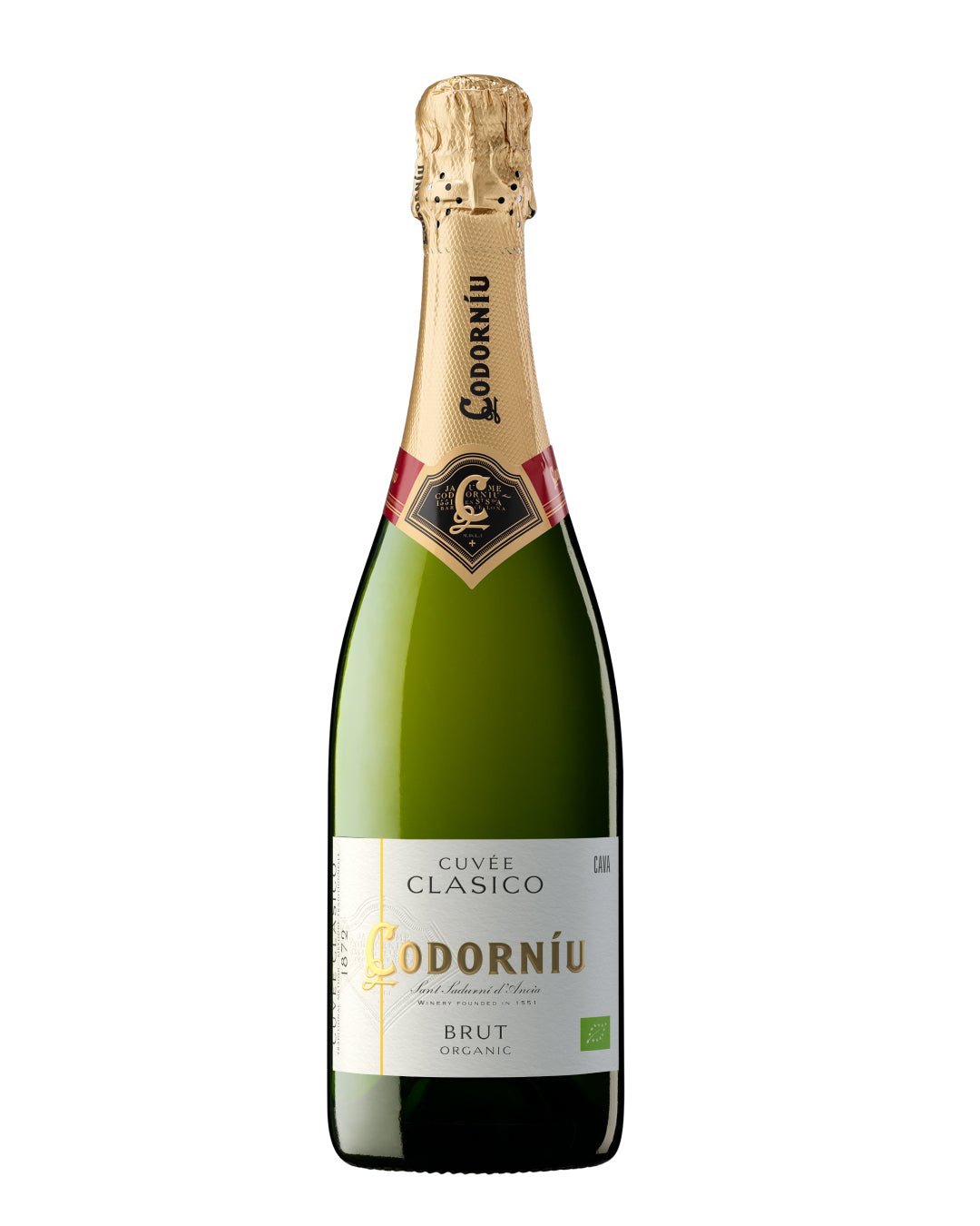 Codorniu Clasico Cuvee Brut Organic White Sparkling Wine, 75 cl White Wine