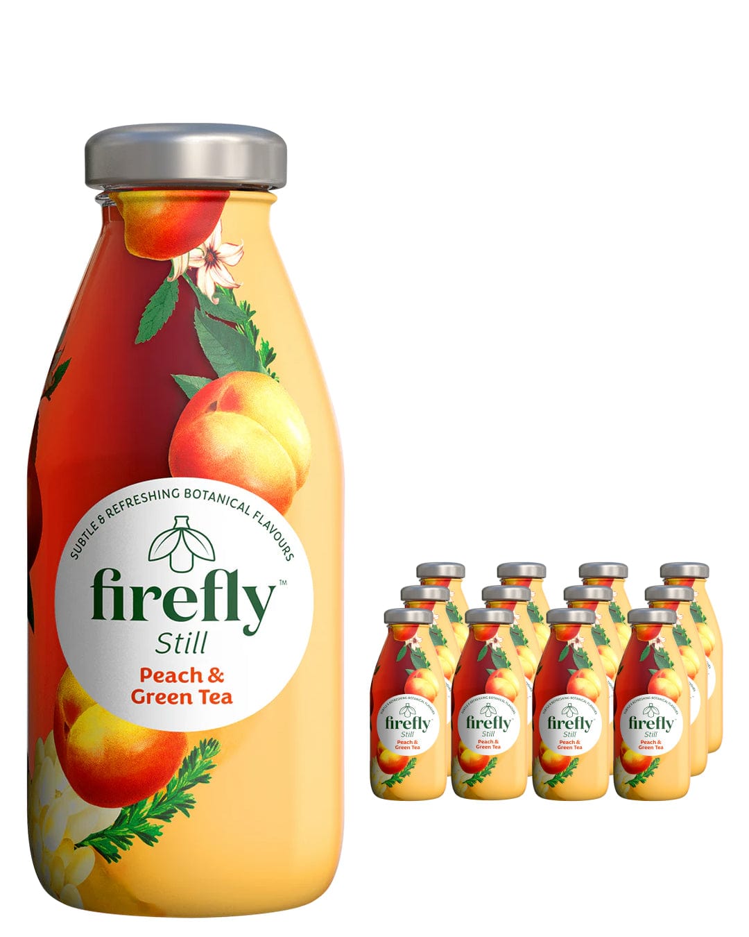 Firefly Drinks Peach & Green Tea Multipack, 12 x 330 ml Soft Drinks & Mixers