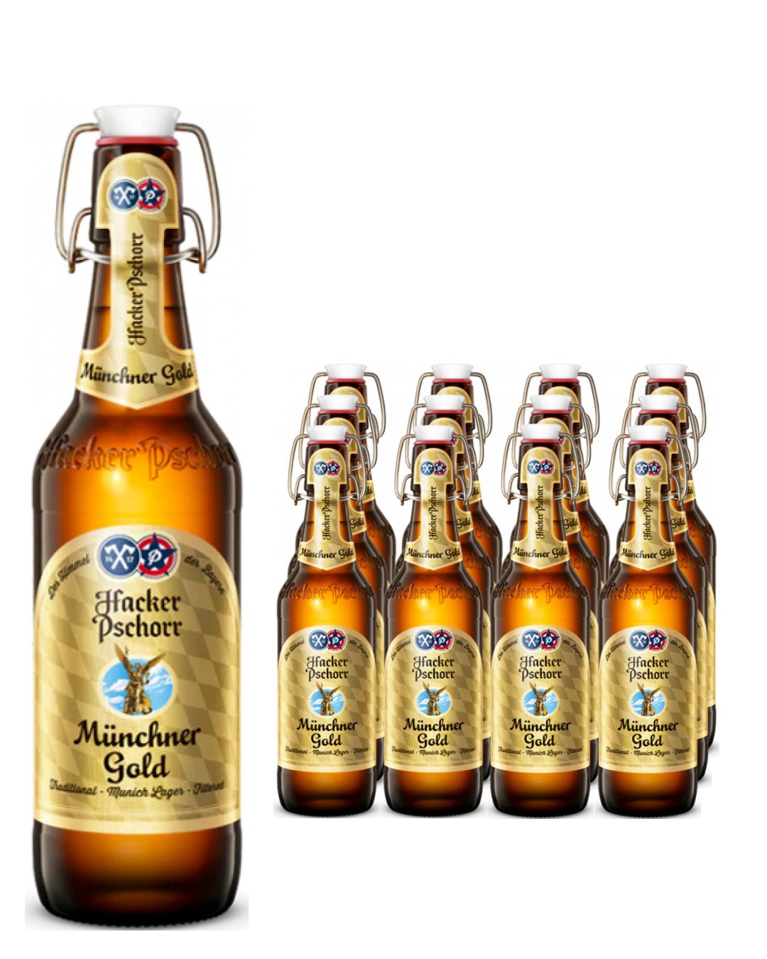 Hacker Pschorr Gold Lager Multipack, 12 x 500 ml Beer